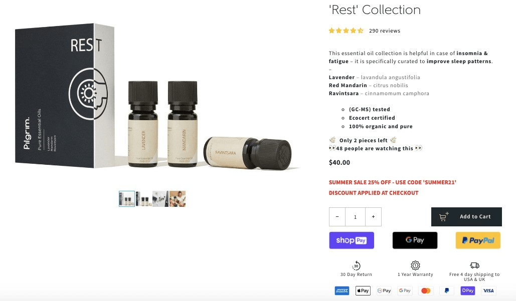 Pilgrim電子商務產品頁 Pilgrim電子商務產品頁